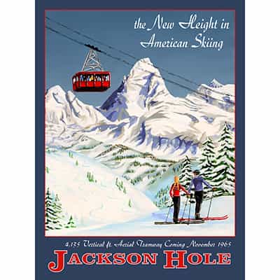 Jackson Hole Ski Poster
