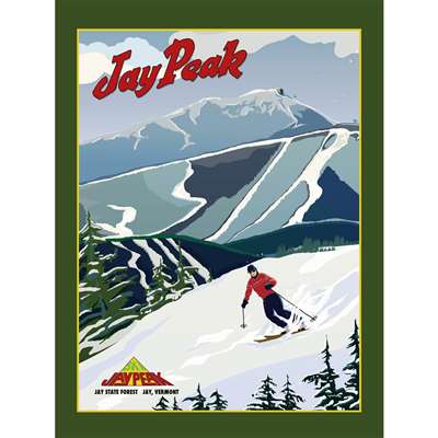 Jay Peak Ski Resort Poster, 18 x 24 inches
