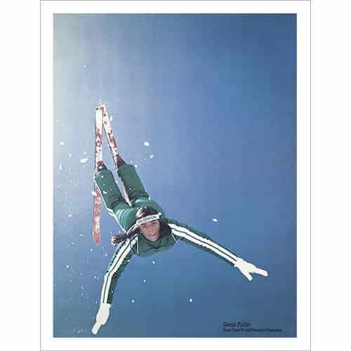 Genia Fuller Doing Her World Freestyle Champion Aerial Ski Poster Size 22 x 28