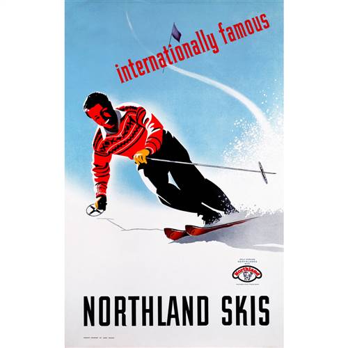 Northland Skis Ad Poster