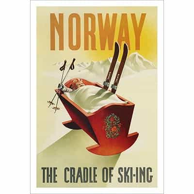Norway the Cradle of Skiing Poster