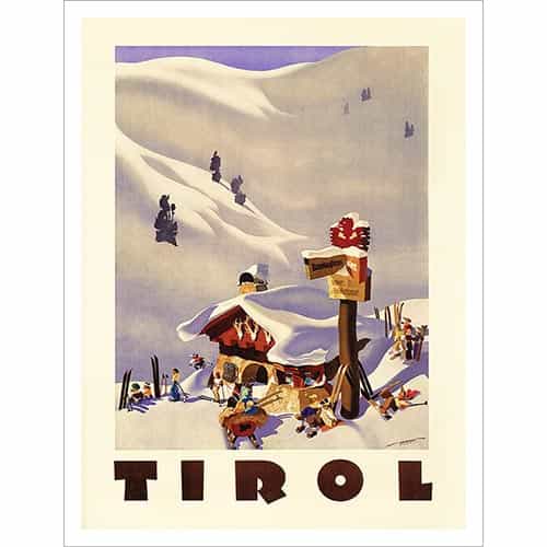Tirol Austria Ski Poster