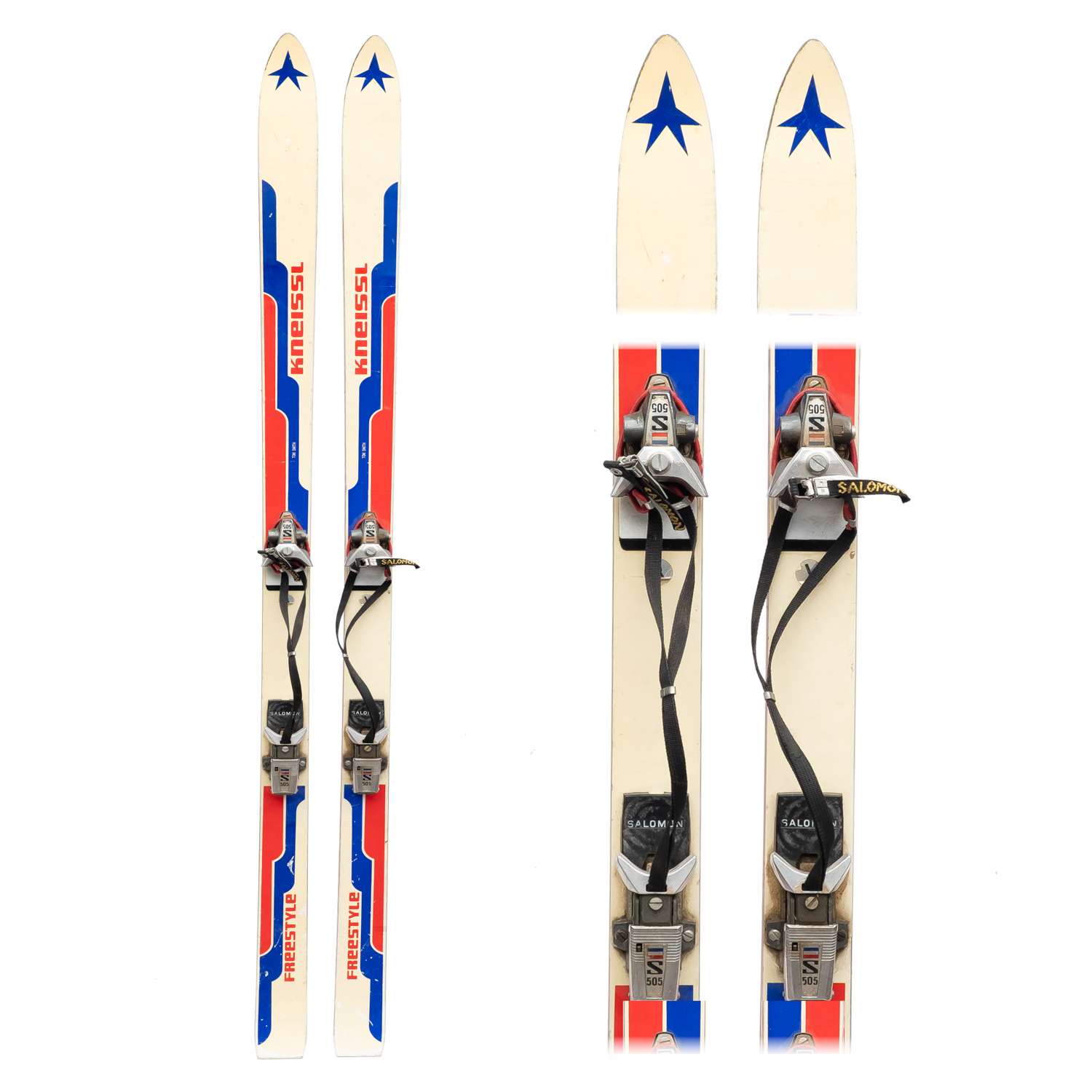 1970's Kneissl Freestyle Vintage Skis with Salomon 505 Bindings