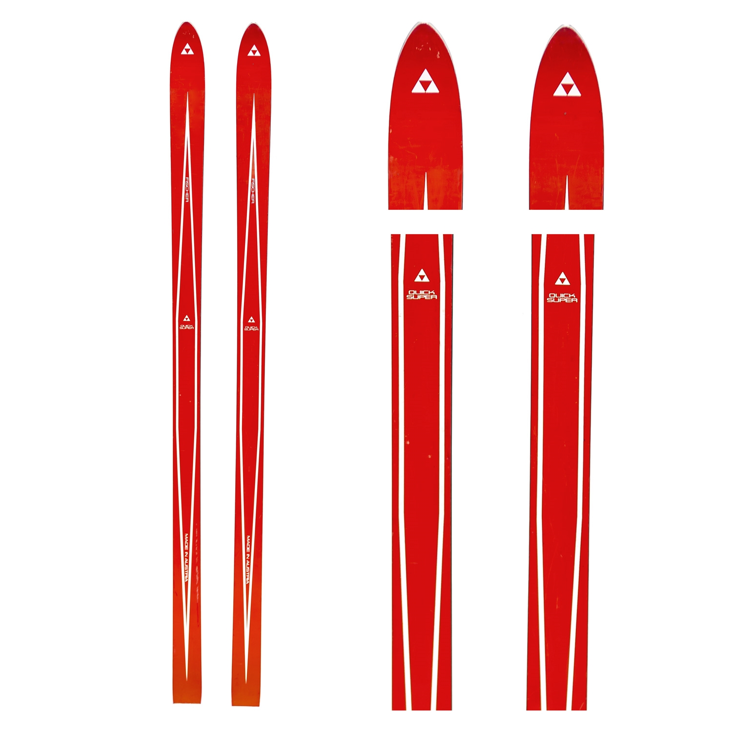 vtg 1970s 1980s Ski Skiing sticker - Fischer Look Olin Rossignol Tecnica +