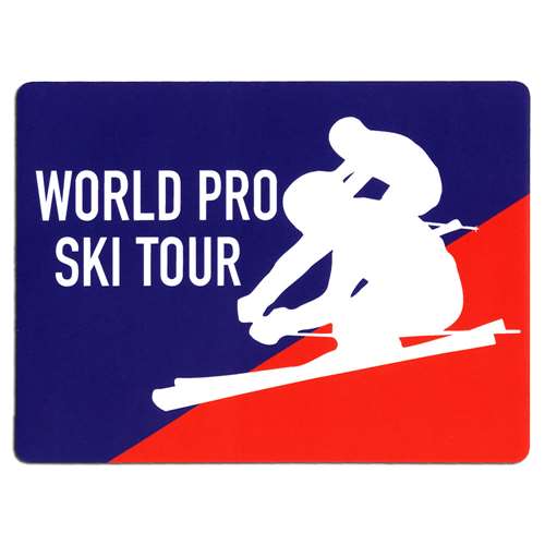 World Pro Ski Tour Sticker for Ski Helmet, Skis or Snowboard