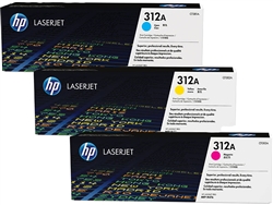 HP CF381A-3A Genuine OEM Toner Cartridge Combo