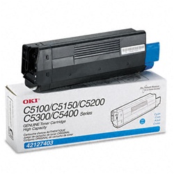 Okidata 42127403 Genuine Cyan Toner Cartridge Type C6