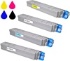 Okidata Color Laserjet C8800 4-Pack Toner Cartridge Combo