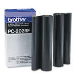 Brother PC202RF 2-Pack Genuine Thermal Fax Ribbon Refill Rolls PC-202RF