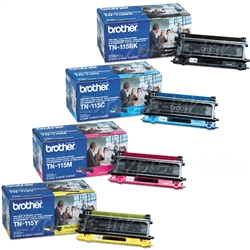 Brother TN115 4-Pack Genuine Toner Cartridge Combo