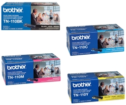 Brother TN110 4-Pack Genuine Toner Combo