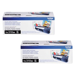 Brother TN310BK 2-Pack Genuine Black Toner Combo TN-310BK