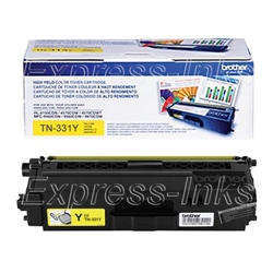 Brother TN331Y Genuine OEM Yellow Toner Cartridge