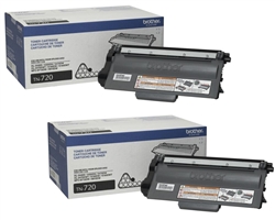 Brother TN720 2-Pack Genuine Toner Combo TN-720