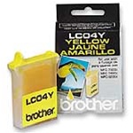 Brother LC04Y Genuine Yellow Inkjet Ink Cartridge LC04-Y