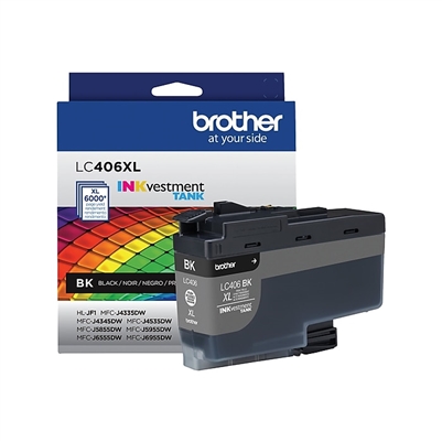 Brother LC406XLBKS Genuine Black Ink Cartridge