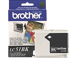 Brother LC51BK Genuine Black Ink Cartridge