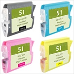 Brother LC51 4-Pack Premium Compatible Ink Combo