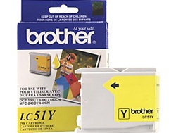Brother LC51Y Genuine Yellow Ink Cartridge