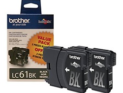 Brother LC612BKS Genuine Black Ink Cartridges