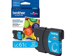 Brother LC61C Genuine Cyan Inkjet Ink Cartridge