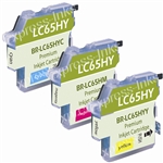 Brother LC653PK High Yield 3-Pack Inkjet Ink Cartridges