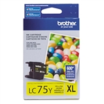 Brother LC75Y Genuine Yellow Inkjet Ink Cartridge