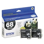 Epson T068120-D1 Genuine Black Ink Cartridges