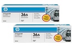 HP CB436AD Genuine CB436A Toner Cartridge Combo