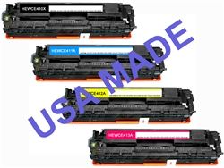 USA Made Compatible HP CE410X, CE411A-3A Toner