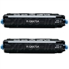 HP Q6470A 2-Pack Toner Cartridge Combo Q6470AD