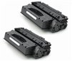 HP Q7553X 2-Pack Compatible Toner Combo Q7553XD