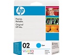HP #02 Genuine Cyan Inkjet Ink Cartridge C8771WN
