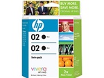 HP #02 2-Pack Genuine Black Ink Combo C9500BN