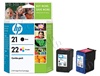 HP 21/22 2-Pack Inkjet Cartridges C9509BN