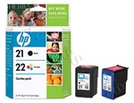 HP #21/#22 2-Pack Genuine Black/ Tri-Color Ink Cartridge Combo C9509BN