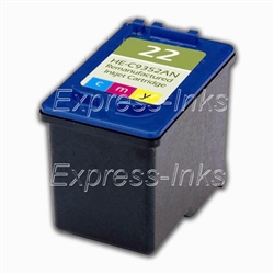 HP 22 Tri-Color Inkjet Cartridge C9352AN