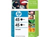 HP #45 Twin Genuine Black Ink Cartridges C6650FN