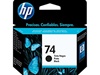 HP #74 Genuine Black Inkjet Ink Cartridge CB335WN