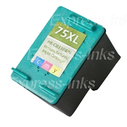 HP #75XL Tri-Color Inkjet Ink Cartridge CB338WN