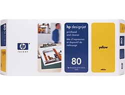 HP 80 Yellow Printhead/ Printhead Cleaner C4823A