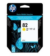 HP #82 Genuine Yellow Inkjet Ink Cartridge C4913A