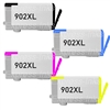 Compatible HP #902XL 4-Pack Ink Cartridge Combo