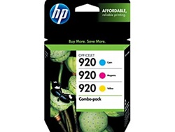 HP #920 3-Pack Genuine Ink Cartridge Combo CN066FN