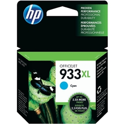 HP #933XL Genuine Cyan Ink Cartridge CN054AN