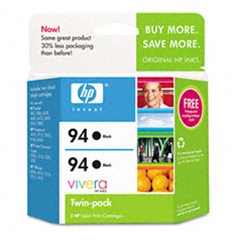 HP #94 2-Pack Black Inkjet Cartridges C9350FN