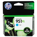 HP #951XL Genuine Cyan Ink Cartridge CN046AN
