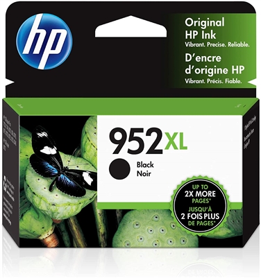 HP #952XL High Yield Black Genuine Ink Cartridge F6U19AN