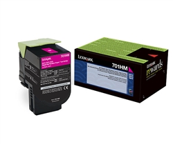 Lexmark 70C1HM0 Genuine Magenta Toner Cartridge 701HM