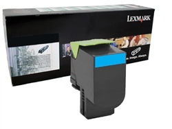 Lexmark 80C10C0 Genuine Cyan Toner Cartridge 801C